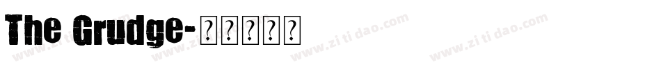 The Grudge字体转换
